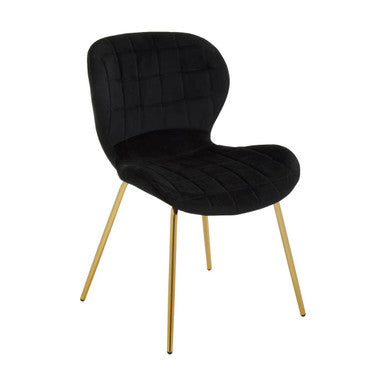 Black Velvet Dining Chair | Warton