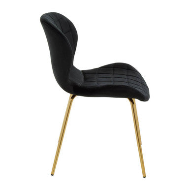 Black Velvet Dining Chair | Warton