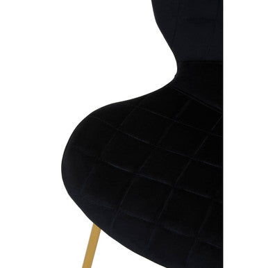 Black Velvet Dining Chair | Warton