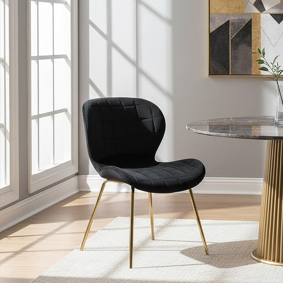 Black Velvet Dining Chair | Warton