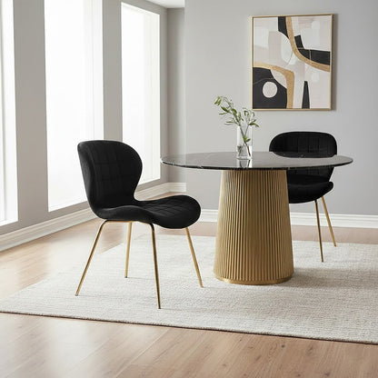 Black Velvet Dining Chair | Warton
