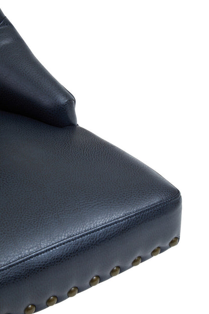 Walson Black Leather Effect Home Office Chair