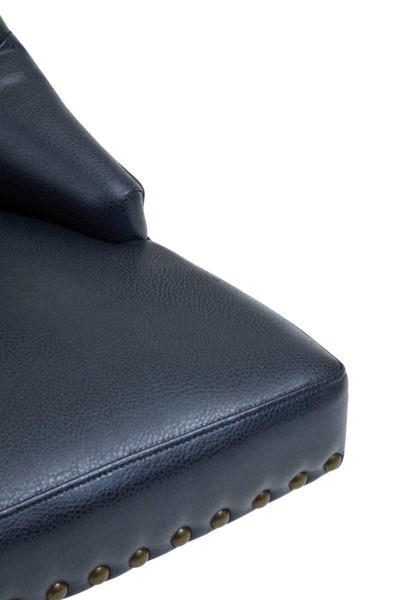 Walson Black Leather Effect Home Office Chair