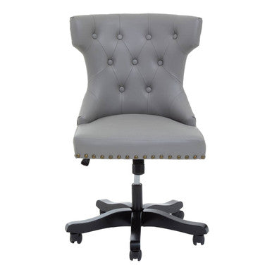 Walson Grey Leather Effect Home Office Chair