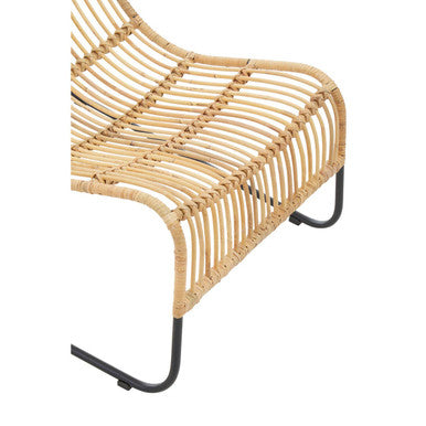 Manado Rattan Chair And Footstool Set