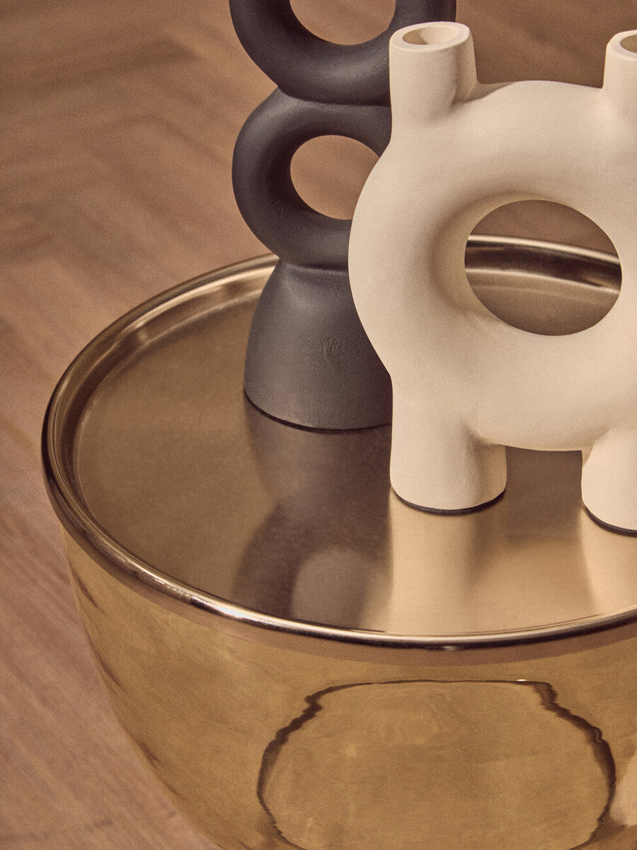 Martini Amber Glass Side Table