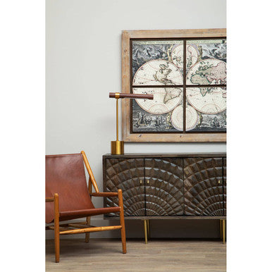 Kendari Antique Dark Brown Leather Chair