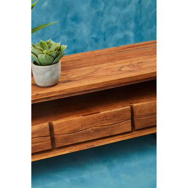 Simla Acacia Wood Media Unit