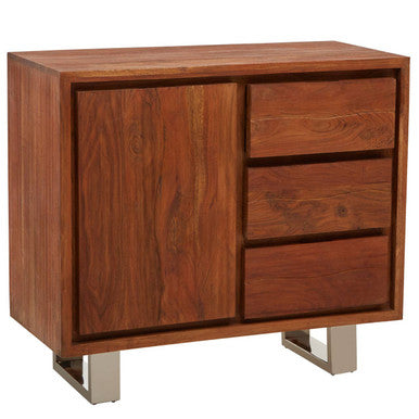 Simla Acacia Wood 1 Door and 3 Drawers Sideboard