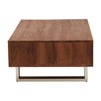 Simla Acacia Wood Coffee Table with Drawer