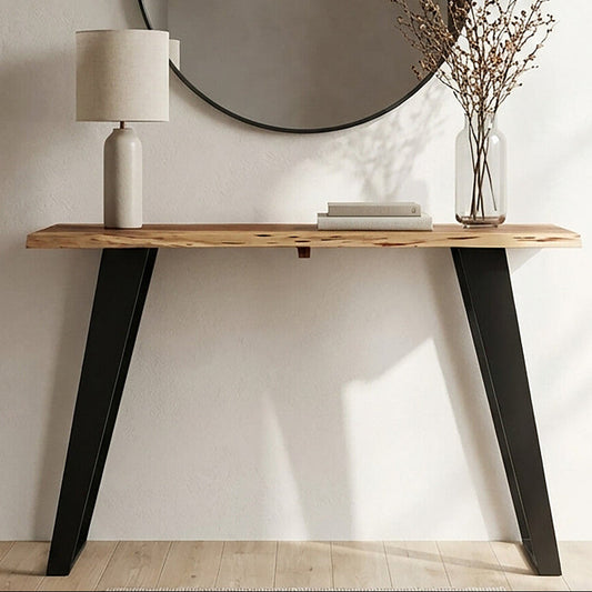 Surax Acacia Wood with Live Edge Console Table