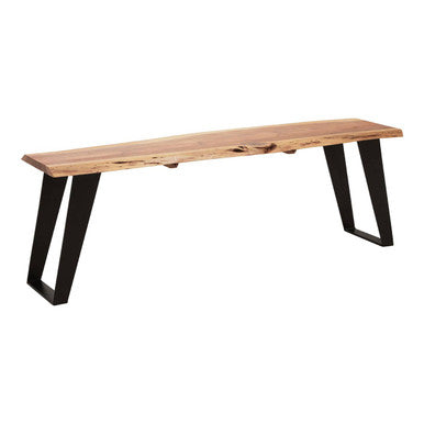 Surax Acacia Wood with Live Edge Bench