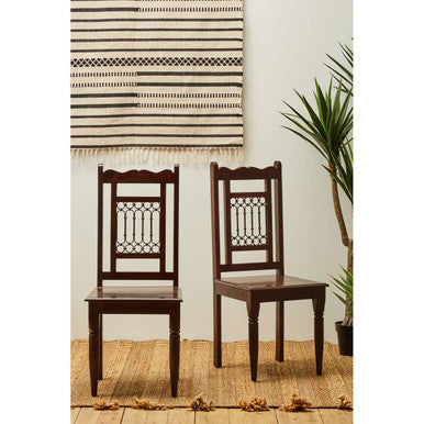 Srina Dark Sheesham Wood Dining Chair