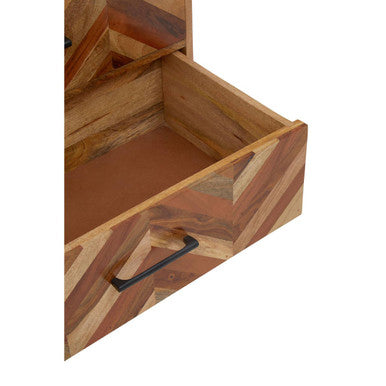 Boho Two Door and Three Drawer Mango Wood Sideboard