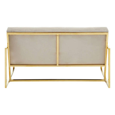 Azalea Two Seat Mink Velvet Sofa