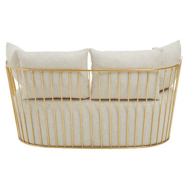 Azalea Two Seat Natural Fabric Sofa