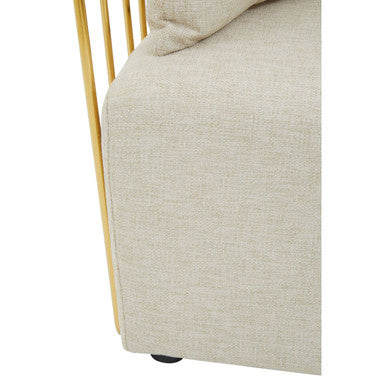 Azalea Two Seat Natural Fabric Sofa
