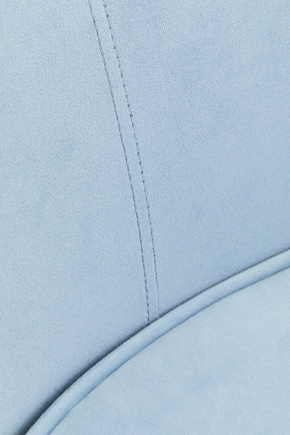 Yasmeen 3 Seat Aqua Blue Velvet Sofa