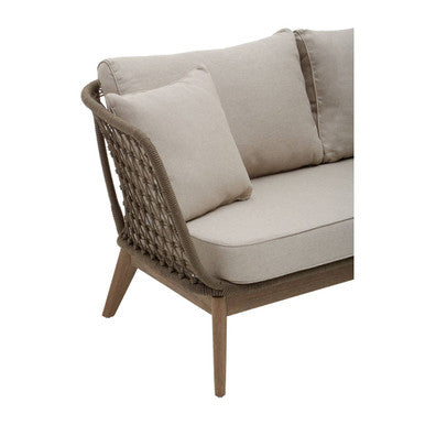 Opus Three Seat Grey Sofa