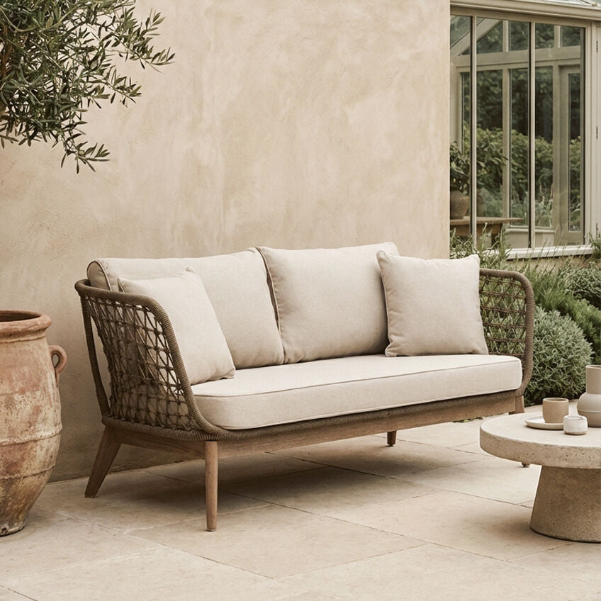 Opus Three Seat Grey Sofa