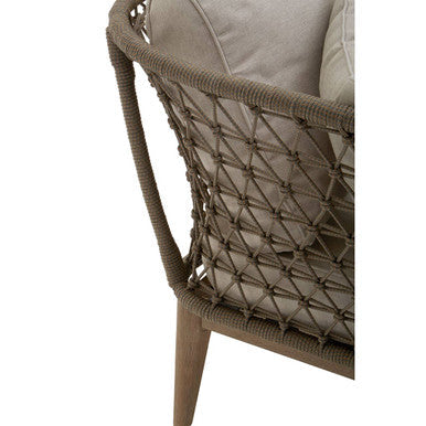 Opus Woven Rope Chaise Longue with Cushions