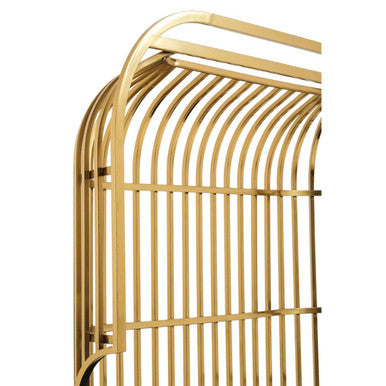Eliza Gold Dome Cage Two Seat Sofa