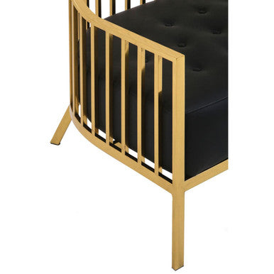 Eliza Gold Dome Cage Two Seat Sofa