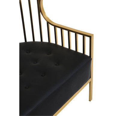 Eliza Gold Dome Cage Two Seat Sofa