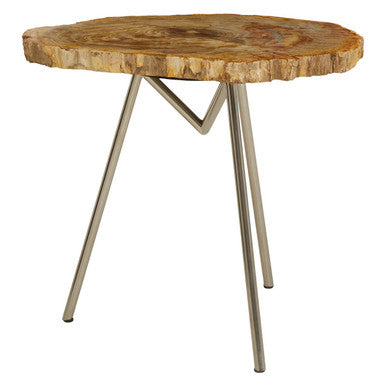 Relic Large Petrified Wood Side Table