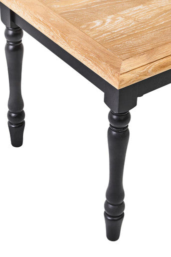 Kensington Townhouse Antique Grey Oak Wood Top Side Table