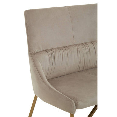 Vieste Mink Velvet Bench