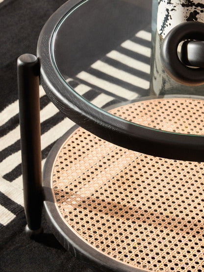 Cebu Rattan and Glass Coffee Table