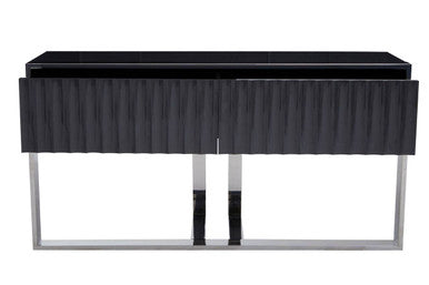 Genoa Grey Gloss Finish Console Table