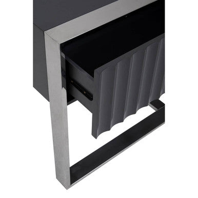 Genoa Grey Gloss Finish Console Table