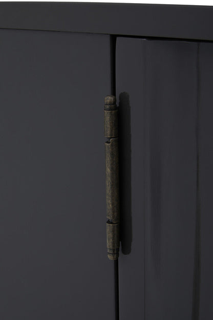 Genoa Grey Gloss Finish Cabinet