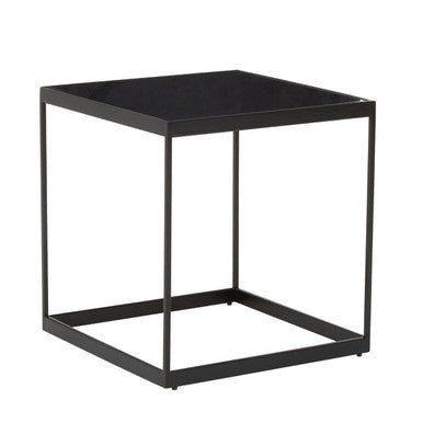 Genoa Black Square Side Table