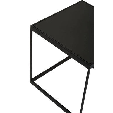 Genoa Black Square Side Table