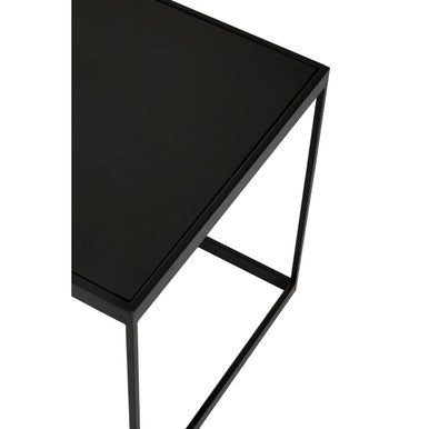 Genoa Black Square Side Table