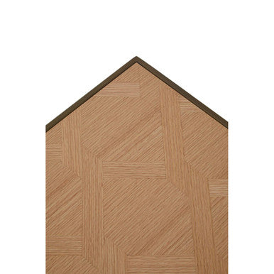 Grenoble Oak Veneer and Brushed Brass Coffee Table