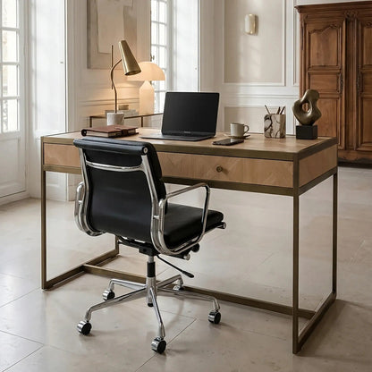 Grenoble Oak Veneer 2 Drawer Desk
