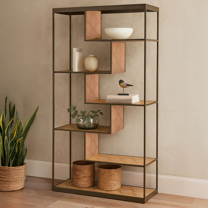 Grenoble Brushed Brass Multi Tier Shelving Unit