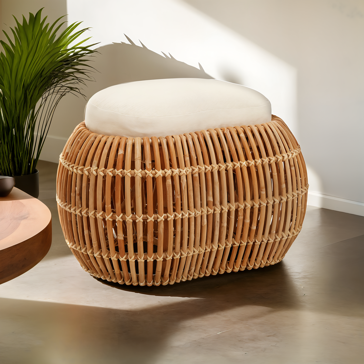 Manado Natural Rattan Bean Bench