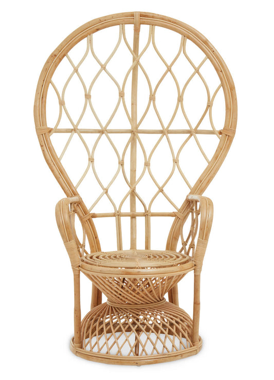 Java Natural Rattan Curved Chair