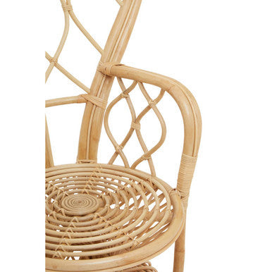 Java Natural Rattan Curved Chair
