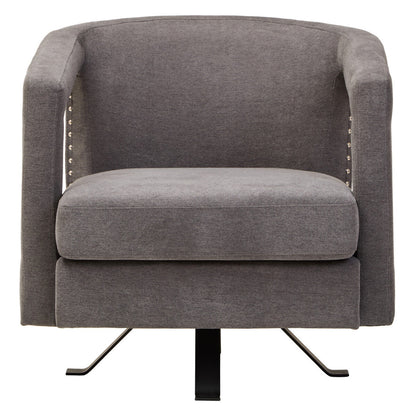 Hestia Ash Velvet Swivel Chair