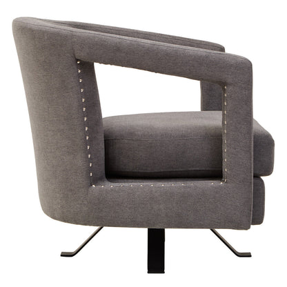 Hestia Ash Velvet Swivel Chair