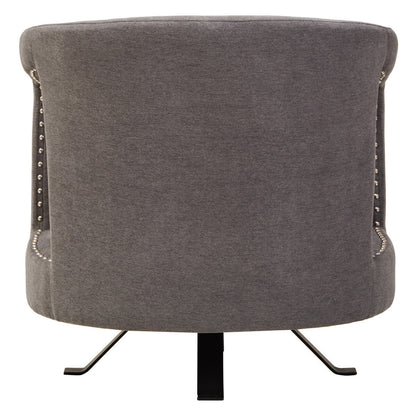 Hestia Ash Velvet Swivel Chair