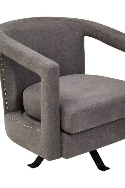 Hestia Ash Velvet Swivel Chair