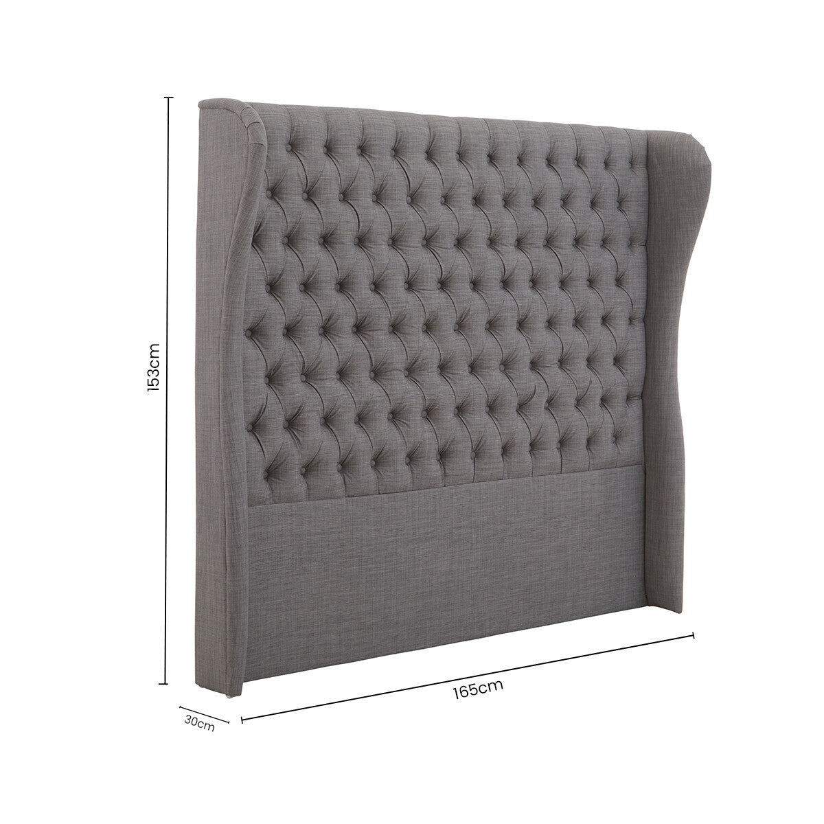 Grey Kingsize Headboard | Parkside