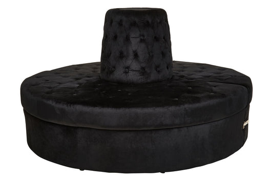Black Velvet Modular Round Sofa | Hartford